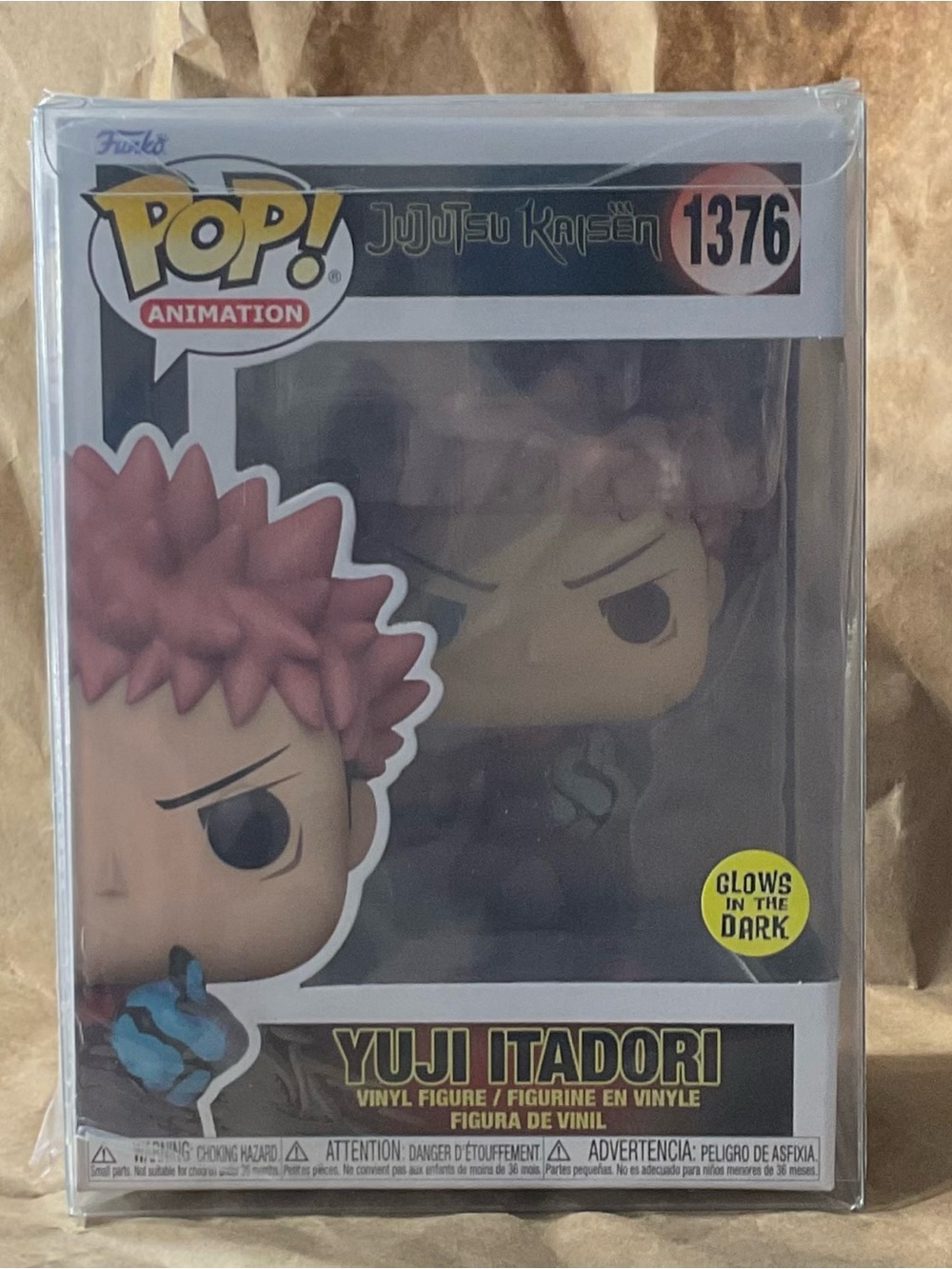 Funko Pop! Jujutsu Kaisen Yuji Itadori #1376 Divergent Fist GITD - brand new
